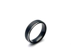 Tungsten Carbide Ring Black IP Plating 7mm