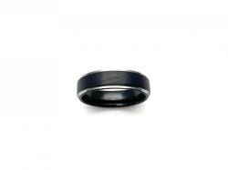 Tungsten Carbide Ring Black IP Plating 7mm