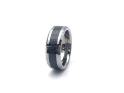 Tungsten Carbide Ring With Black IP Plating 6mm