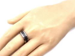 Tungsten Carbide Ring With Black IP Plating 6mm