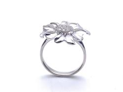 925 CZ Flower Ring