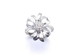 925 CZ Flower Ring