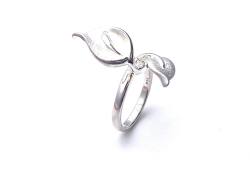 925 Leaf Design Ring