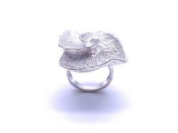 925 Plain Fossil Ring