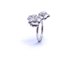 925 CZ Triple Flower Ring