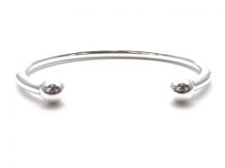 Silver Heavy Torque Bangle