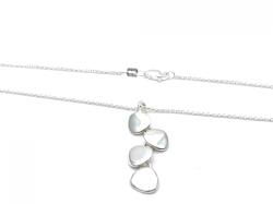 Silver Artic Stone Pendant and Chain 16 & 18 inch