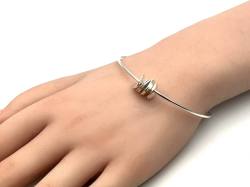 Silver Cairn Bangle