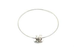 Silver Cairn Bangle