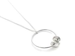 Silver Cairn Circle Pendant & Chain