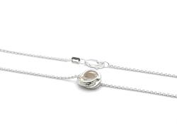 Silver Polished Wave Pendant (Small) & Chain