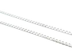 Silver Flat Curb Chain 18 inches