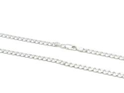 Silver Flat Curb Chain 18 inches