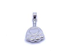 Silver Paw Ashes Locket