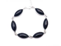 Whitby Jet Bracelet 7.5 - 9 inch