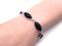 Whitby Jet Bracelet 7.5 - 9 inch