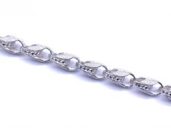 Silver Tulip Bracelet 7inch