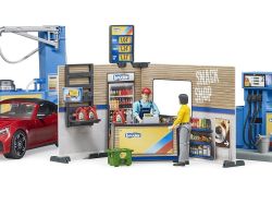 Petrol Station Carwash & Car - Bworld - Bruder 62111 Scale 1:16