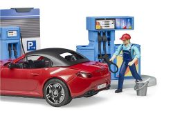 Petrol Station Carwash & Car - Bworld - Bruder 62111 Scale 1:16