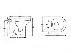 RAK Compact White Special Needs Seat Without Lid