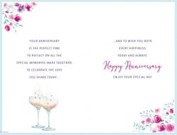 Wedding Anniversary Card - Large - Your - Champagne - Regal