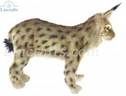 Soft Toy Eurasian Lynx Wildcat Standing by Hansa (33cm) 8070