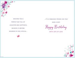 Birthday Card - Large Special Friend - Fabulous Shopping - Regal