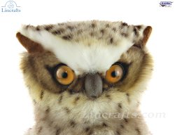 Soft Toy Bird of Prey, Fish Owl by Hansa (26cm H) 6767