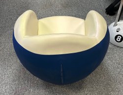 Pool Ball Chair - Blue and White 10 Ball