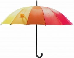 Rainbow Umbrella Strong Windproof Multicoloured  Walking Umbrella