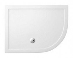 Zamori 1200 x 900mm Right Hand White Offset Quadrant Shower Tray
