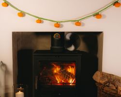 Pumpkin - Wool Felt - Garland