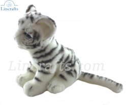 Soft Toy White Tiger Cub by Hansa (17cm) 7287