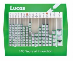 Lucas Bulb Stand with 200x Bulbs