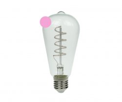 Pro-lite ST64 PINK 4W ES DIMMABLE LED FILAMENT - (ST64/FILDIM/4W/ES/PINK)