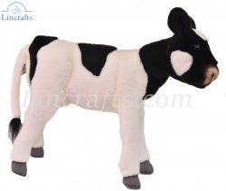 Soft Toy Black & White Cow by Hansa (35cm) 3457