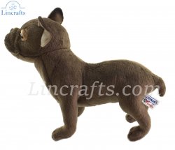 Soft Toy Dog, French Bulldog by Hansa (26cm.L) 6594