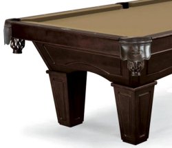 Brunswick Allenton Espresso Pool Table - Tapered Legs 7ft or 8ft.