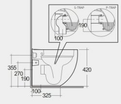 RAK Ceramics Illusion Rimless Back To Wall WC