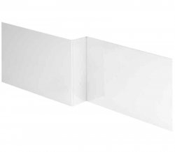 Essential Vermont L Shaped Front Bath Panel 1700mm, White