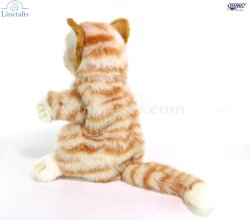 Soft Toy Hand Puppet Ginger Cat by Hansa (25cm)H 7182