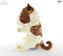 Soft Toy English Bulldog Puppet by Hansa (28 cm) 8448