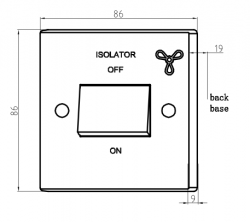 Knightsbridge 10AX 3 Pole Fan Isolator Switch (SN1100)