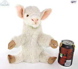 Soft Toy Lamb Hand Puppet by Hansa (25cm) 7340