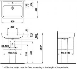 Laufen Pro 600mm Basin 