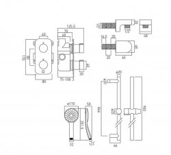 Vado Tablet Altitude Concealed Shower Package