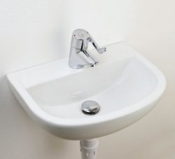 RAK Compact 50cm 2 Tap Hole Basin With No Overflow