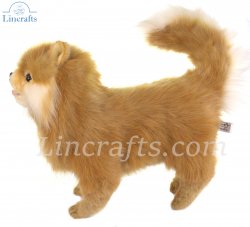 Soft Toy Dog, Pomeranian by Hansa (28cm) 7018