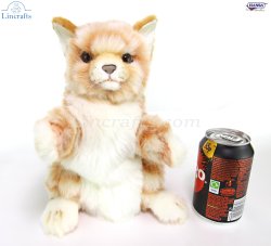 Soft Toy Hand Puppet Ginger Cat by Hansa (25cm)H 7182