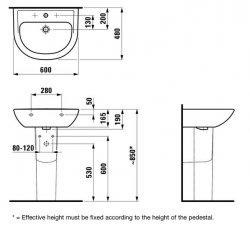 Laufen Pro 600mm Basin